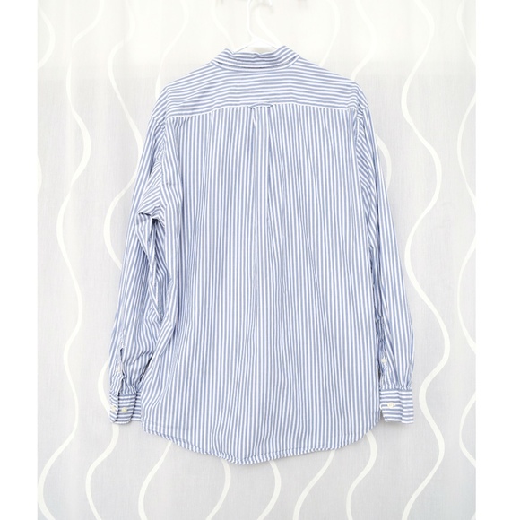 NAUTICA Vertical Stripe Collar Button Dress Shirt - Picture 4 of 7